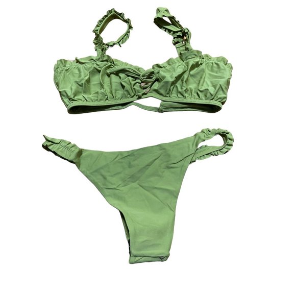 ✨NEW Zaful Green Bikini SIZE Large US 8 - Picture 3 of 4